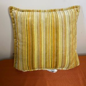 Vintage multi striped velvet pillow 🍄
